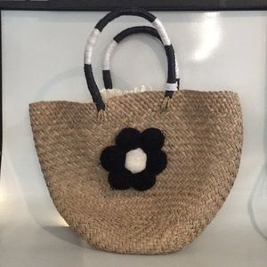 Summer straw handbag